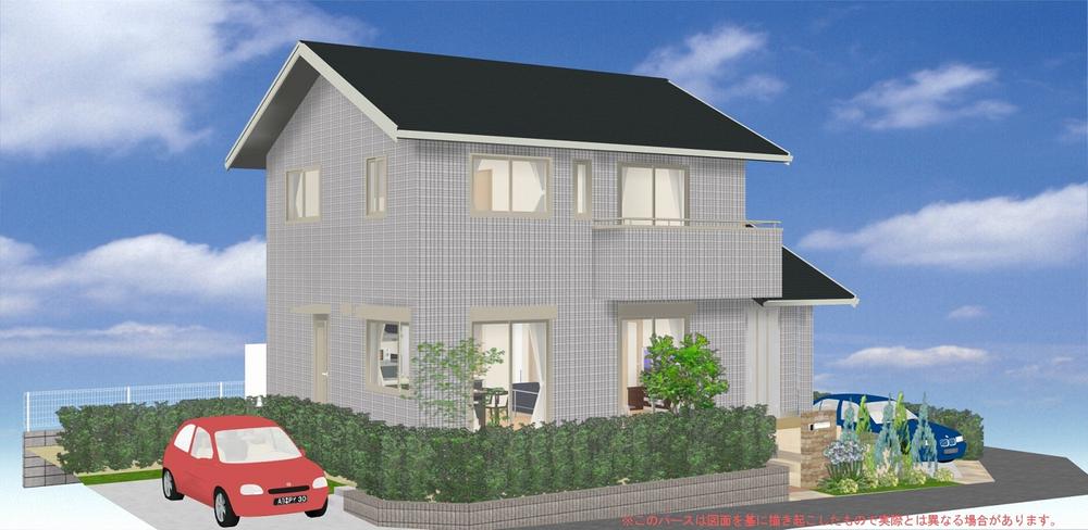 Rendering (appearance). Is the impression that goods that were settled in the gray of the photocatalytic tiles. Tiles of the outer wall will take advantage of the light catalyst technology, Difficult dirt, There are also self-cleaning effect to wash away in the rain dirty.