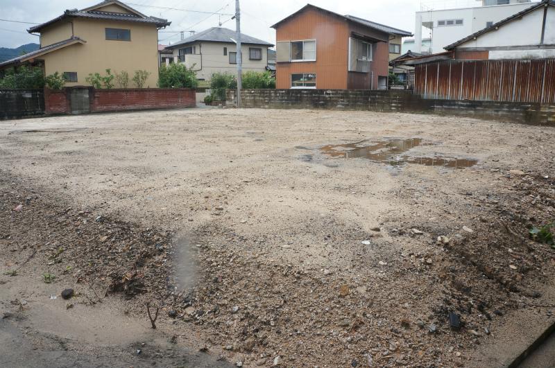 Local land photo. Local (September 2013) Shooting Shooting from the southeast toward the northwest ※ Construction work in