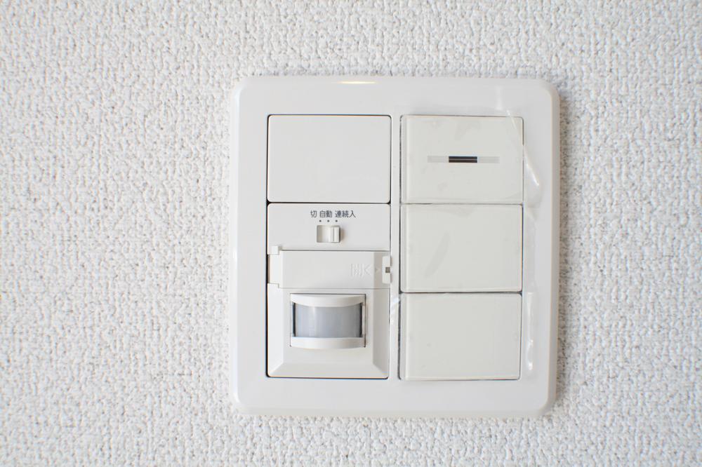 Entrance. Porch light equipped with motion sensors