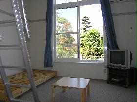 Living and room. Floor plan is slightly different depending on your room.