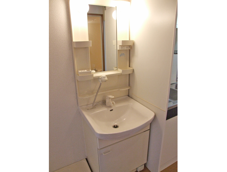 Washroom. It is also the morning Shan in the bathroom vanity with a shower! !