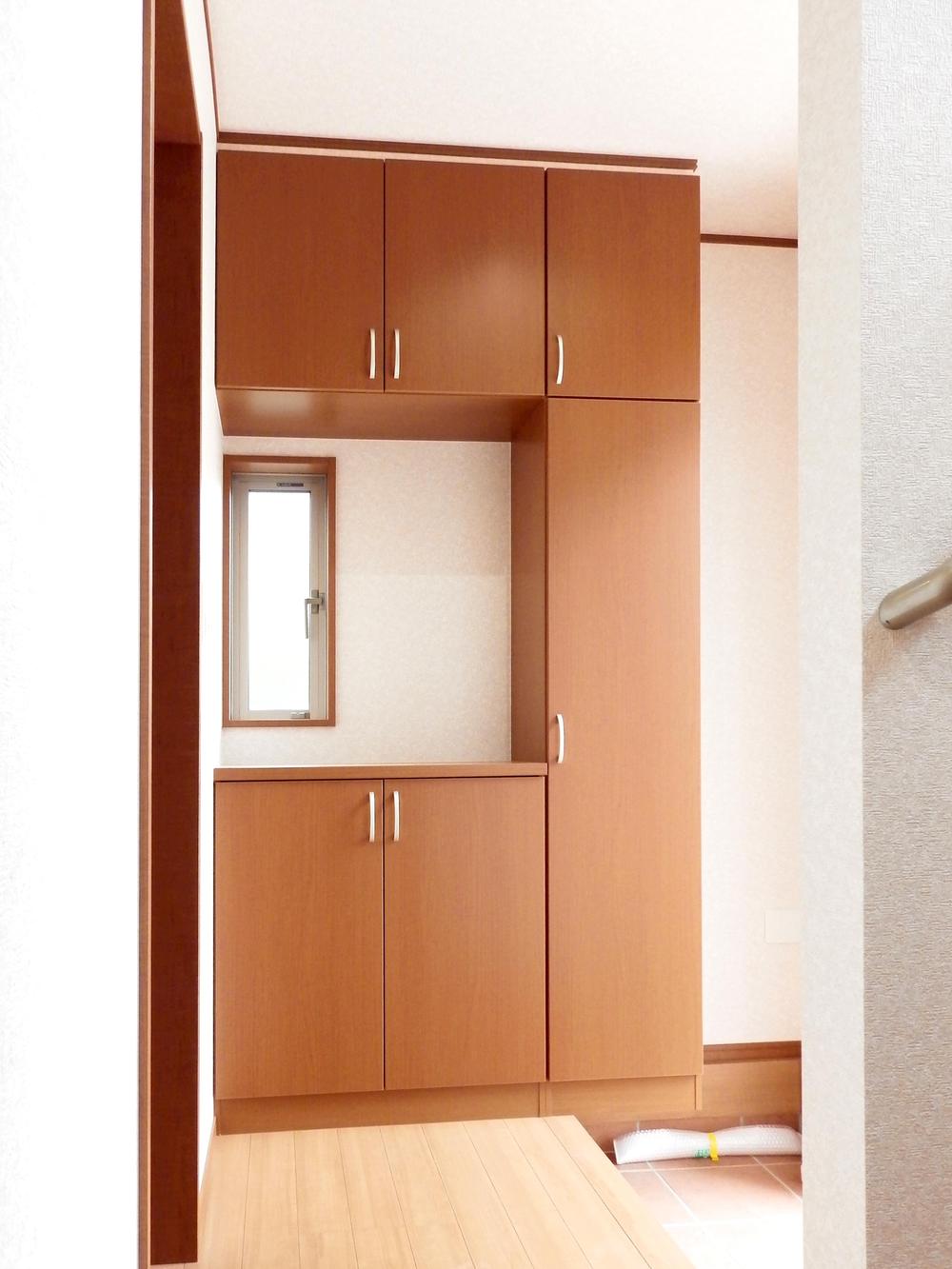 Entrance. Storage is plenty of cupboard.