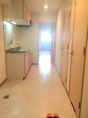 Entrance. It is under the floor of the white