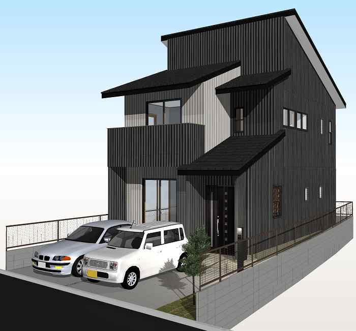 Building plan example (Perth ・ appearance). Building plan example
