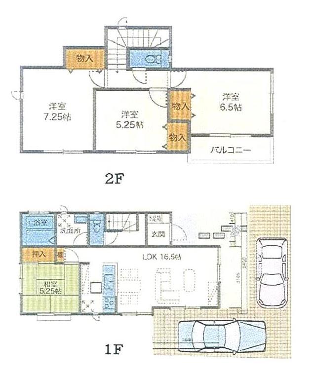 Floor plan. 24,800,000 yen, 4LDK, Land area 133.66 sq m , Building area 96.05 sq m