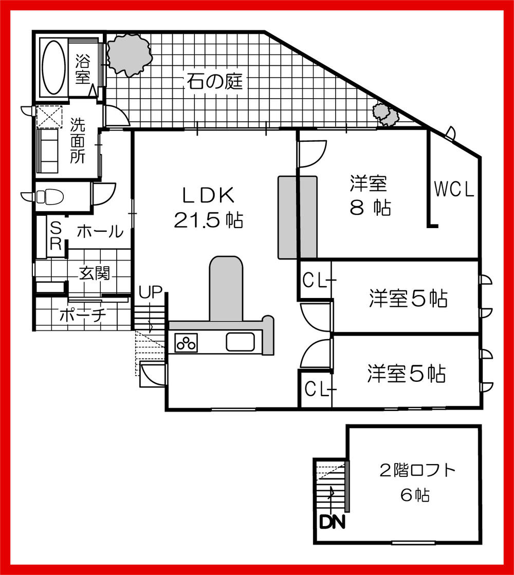 Floor plan. 33,800,000 yen, 3LDK, Land area 185.92 sq m , Building area 102.68 sq m