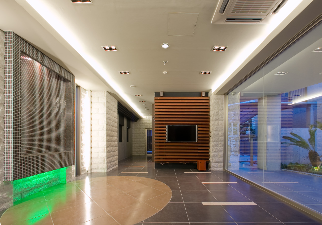 lobby. Entrance such as resort hotels