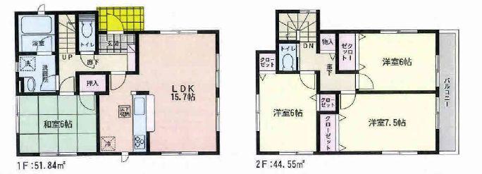 Floor plan. 17.8 million yen, 4LDK, Land area 154.66 sq m , Building area 96.39 sq m ◆ Close to a convenient location to the super and convenience store !! shopping. ◆ TEL: 0800-808-9366 *: You can guide you on the same day *