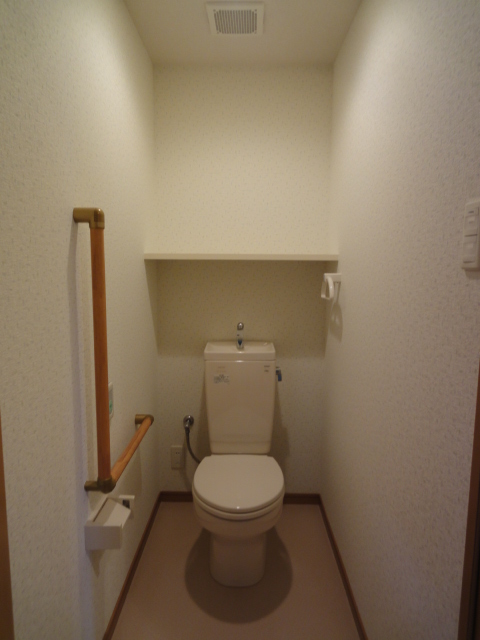 Toilet. It comes with emergency call system in restroom! 