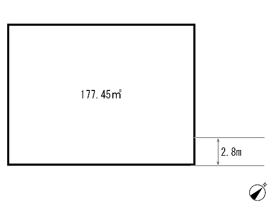 Compartment figure. Land price 11 million yen, Land area 177.45 sq m
