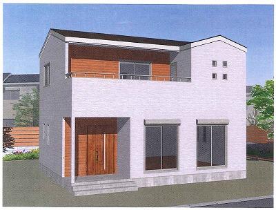 Building plan example (floor plan). All 10 compartments (ready-built three buildings)