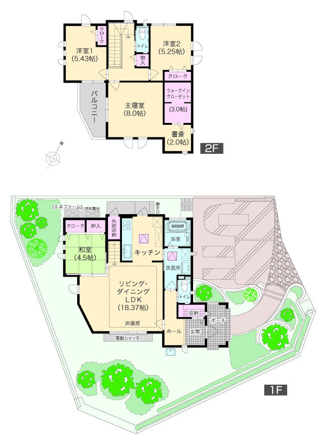 Floor plan. All 22 compartments facing the Museum Street