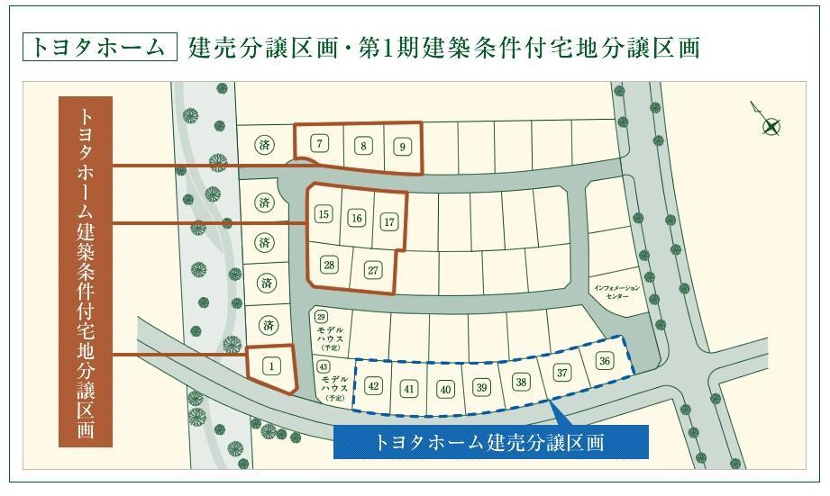 The entire compartment Figure. All 46 a partition "smart villa Takasu Aobadai". We will deliver the city of all the residence Smart House. In the first private Kitakyushu, Life of the Smart House, It begins.