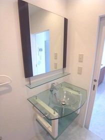 Washroom. Stylish wash basin