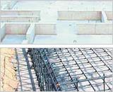 Construction ・ Construction method ・ specification. Da設 a base portion 150mm thickness of the reinforced concrete. Since the load is applied to the entire foundation is hard basis for every other differential settlement.