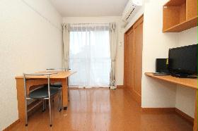 Living and room. With LCD TV