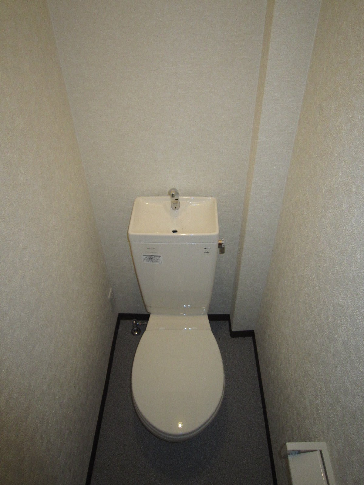 Toilet. New goods installation.