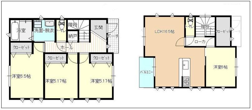 Floor plan. 25,800,000 yen, 4LDK + S (storeroom), Land area 146.37 sq m , Building area 99.36 sq m ■ We finished in the floor plan, which was considered a raw activity line!