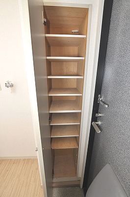 Entrance. Shoes BOX is the front door