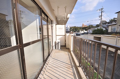 Balcony. Day is also good.