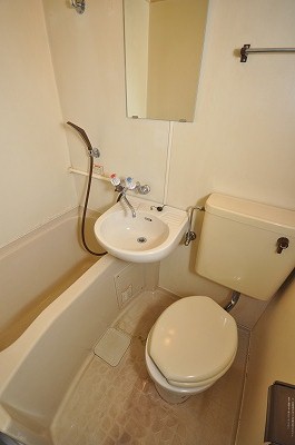 Toilet. Bus toilet is together