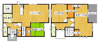 Floor plan. 23.8 million yen, 3LDK, Land area 219.26 sq m , Building area 101.02 sq m