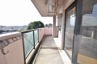 Balcony. Day is good.