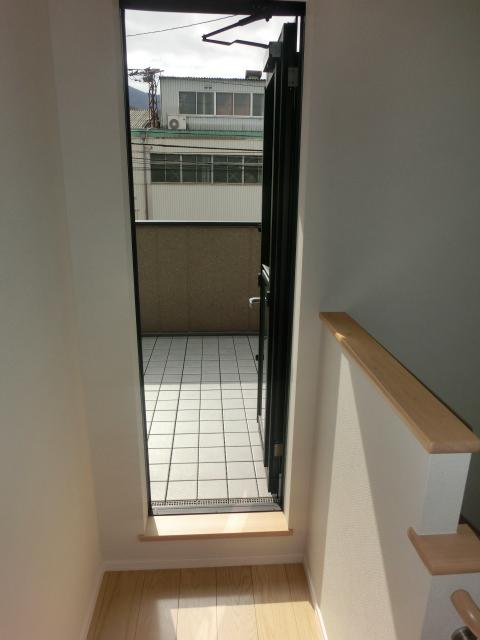 Balcony. It will be out on the balcony from the second floor hallway!