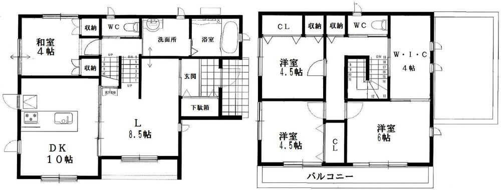 Floor plan. 28.8 million yen, 4LDK, Land area 269.23 sq m , Building area 105.99 sq m
