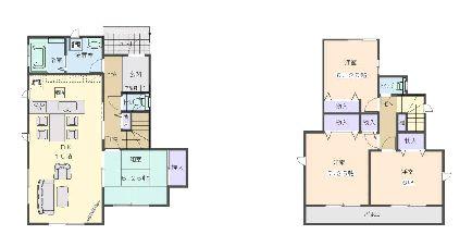 Floor plan. 20.8 million yen, 4LDK, Land area 147.64 sq m , Building area 95.63 sq m Floor