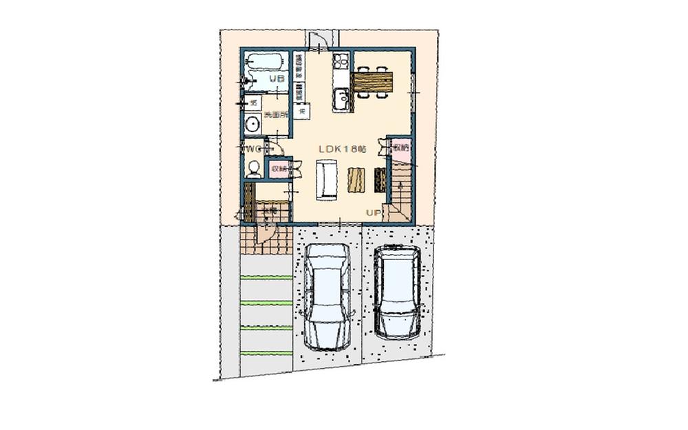 The entire compartment Figure. layout drawing