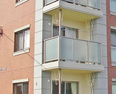 Balcony. Balcony seen from the outside