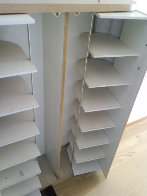 Receipt. Entrance, We opened the shoebox.