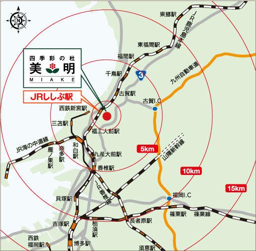 Local guide map. Access map image 1