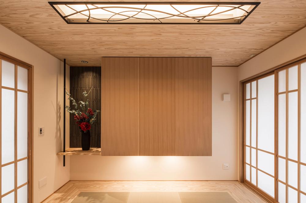 Building plan example (introspection photo). Kashii housing exhibition hall model house