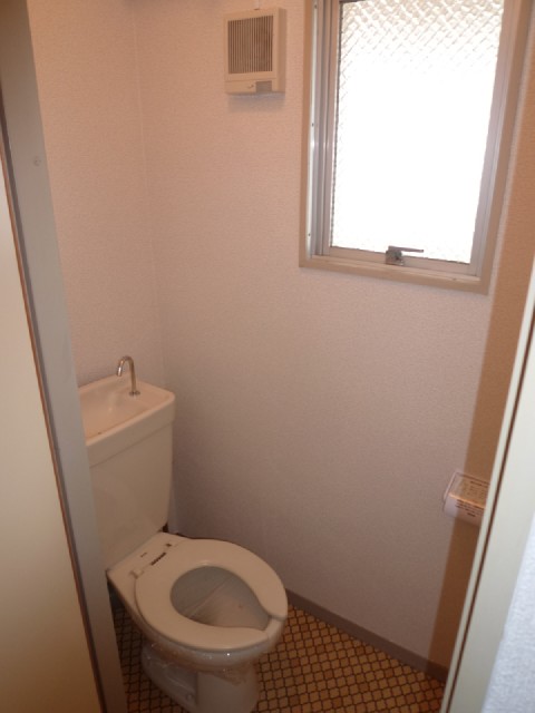 Toilet. Toilet with a window