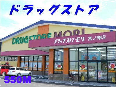 Dorakkusutoa. Drugstore Mori 550m to (drugstore)
