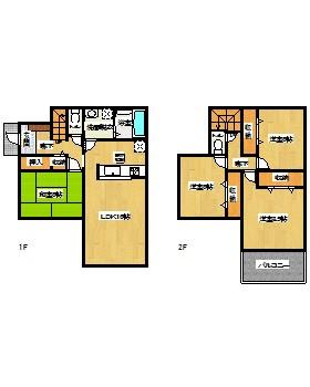 Floor plan. 23,980,000 yen, 4LDK, Land area 166.72 sq m , Building area 102.67 sq m