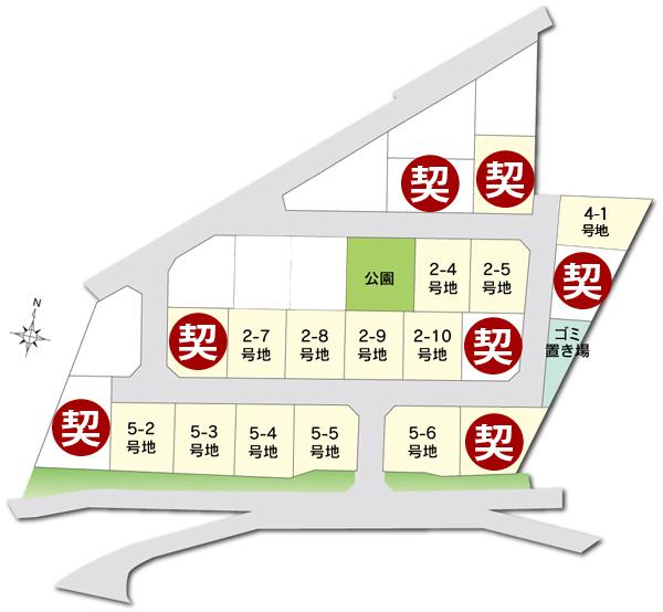 Compartment figure. Land prices -  ※ Sales compartment Figure