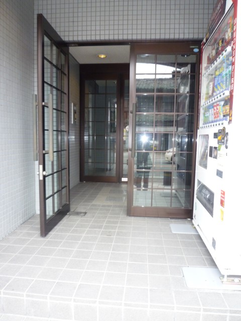 Building appearance. Auto-lock before Entrance