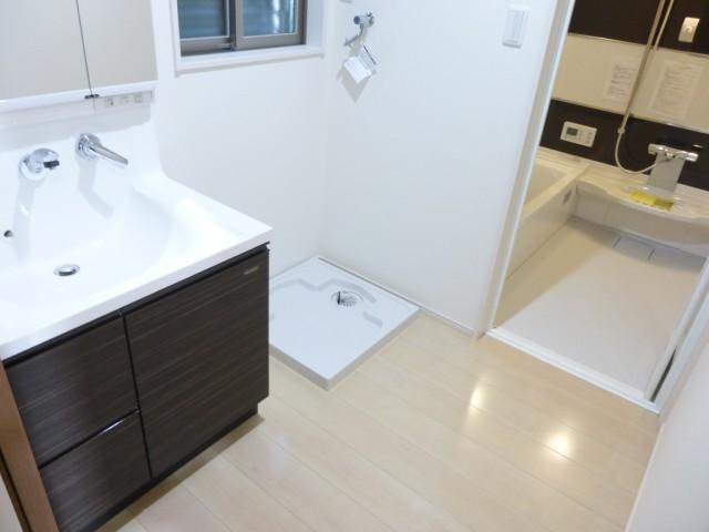 Wash basin, toilet. Same construction company similar type photo