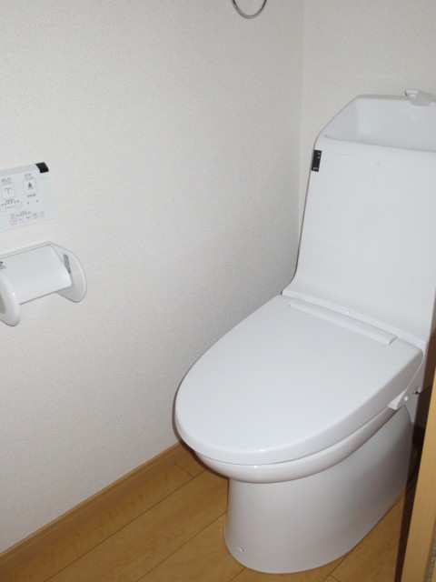 Toilet. It is a warm water washing toilet seat