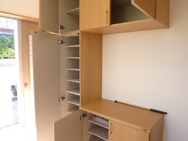 Receipt. Shoe box is excellent storage capacity