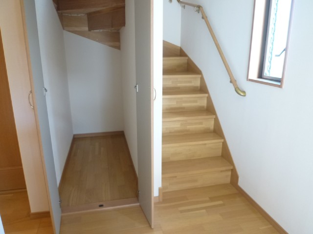 Other room space. Under the stairs storage space