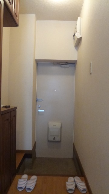 Entrance. There shoebox