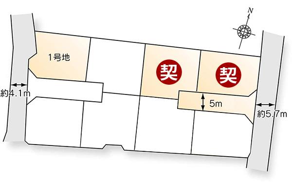Compartment figure. Land prices -  ※ Compartment Figure