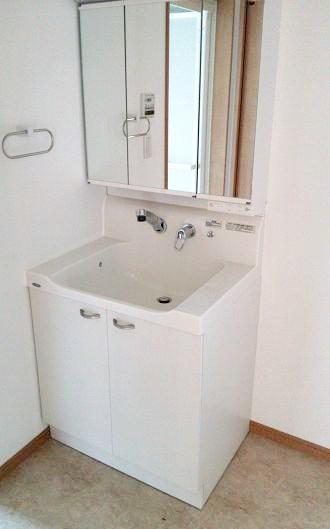 Model house photo. Wash basin