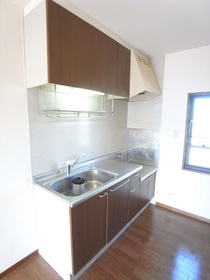 Kitchen. Bright kitchen with a window