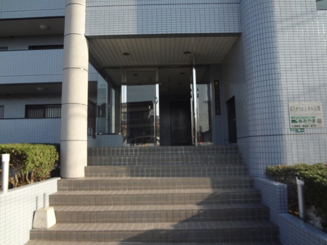 Building appearance. Front is the entrance