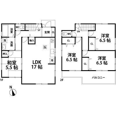 Floor plan. 23.8 million yen, 4LDK, Land area 170 sq m , Building area 98.82 sq m